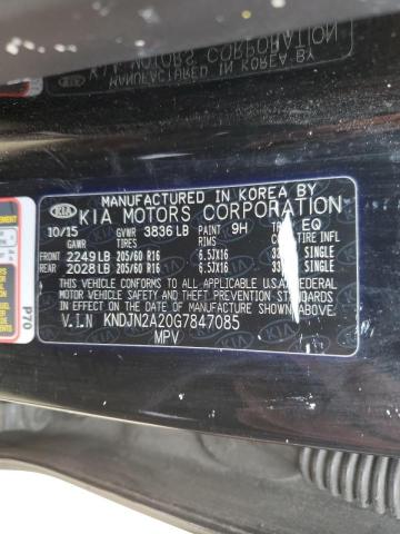 Photo 10 from auction – 2016 KIA SOUL with VIN KNDJN2A20G7847085