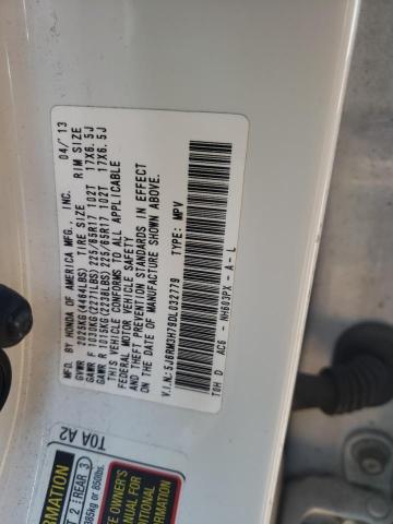 Photo 10 from auction – 2013 HONDA CR-V EXL with VIN 5J6RM3H79DL032779