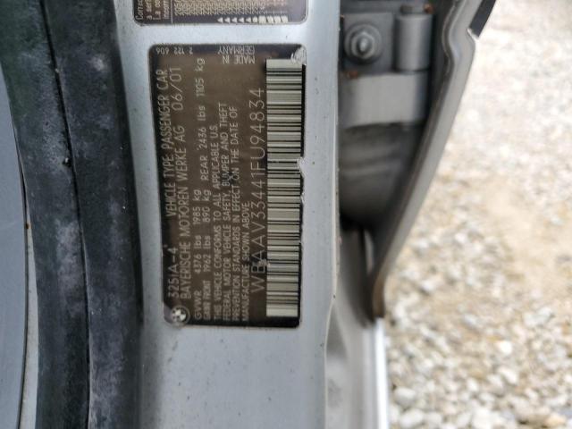 Photo 10 from auction – 2001 BMW 325 I with VIN WBAAV33441FU94834