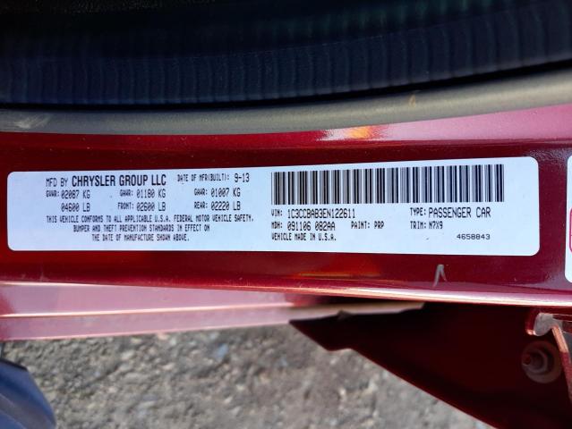Photo 10 from auction – 2014 CHRYSLER 200 LX with VIN 1C3CCBAB3EN122611
