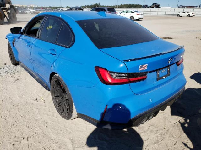 Photo 3 from auction – 2021 BMW M3 with VIN WBS53AY0XMFL52280