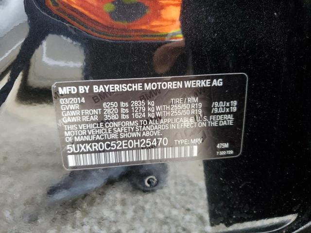 Photo 10 from auction – 2014 BMW X5 XDRIVE3 with VIN 5UXKR0C52E0H25470