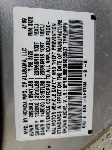 Photo 10 from auction – 2009 HONDA ODYSSEY EX with VIN 5FNRL38659B055907