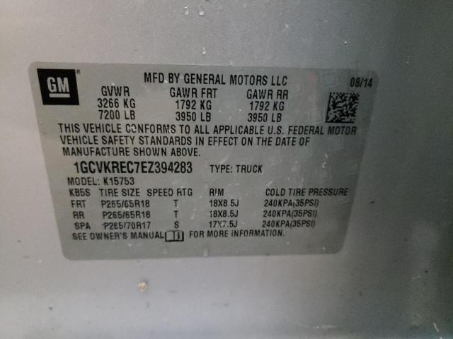 Photo 10 from auction – 2014 CHEVROLET SILVERADO with VIN 1GCVKREC7EZ394283