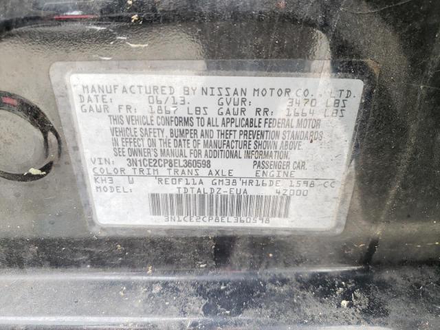 Photo 10 from auction – 2014 NISSAN VERSA NOTE with VIN 3N1CE2CP8EL360598
