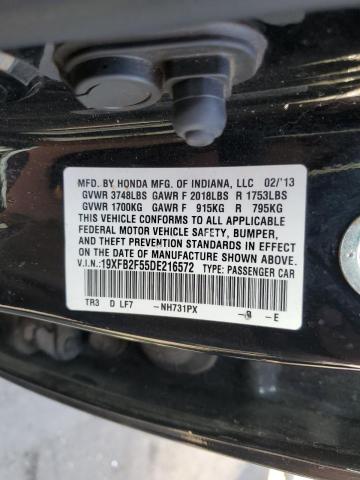 Photo 10 from auction – 2013 HONDA CIVIC LX with VIN 19XFB2F55DE216572