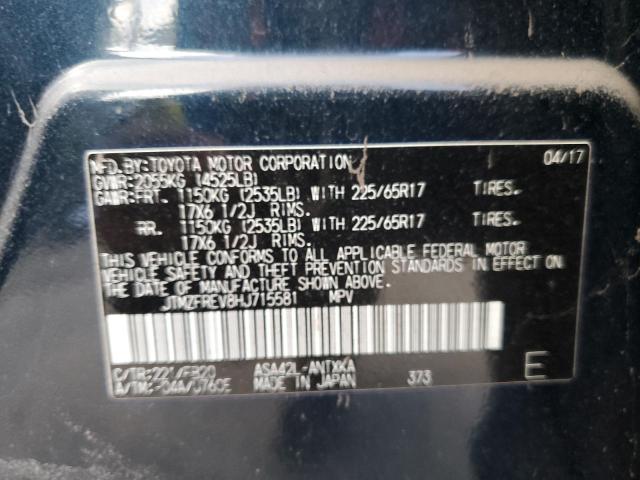 Photo 10 from auction – 2017 TOYOTA RAV4 LE with VIN JTMZFREV8HJ715581