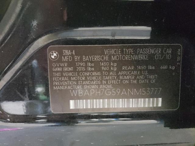 Photo 10 from auction – 2010 BMW 328 I with VIN WBAPH7G59ANM53777