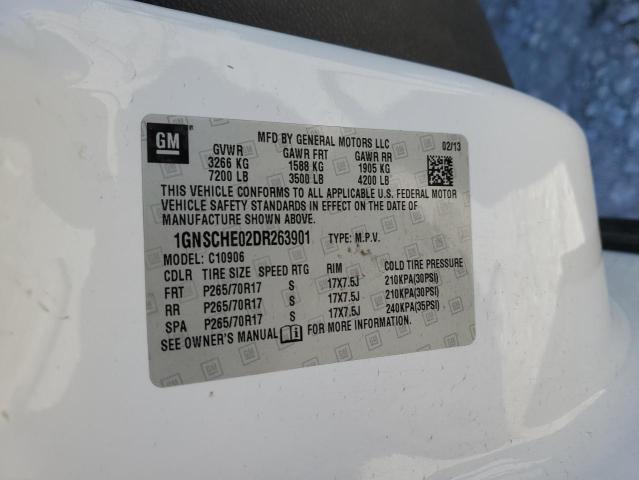 Photo 10 from auction – 2013 CHEVROLET SUBURBAN C with VIN 1GNSCHE02DR263901