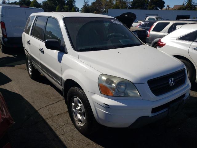 HONDA PILOT LX 2004 with VIN 2HKYF18154H620811 - Photo from auction