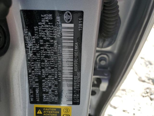 Photo 10 from auction – 2015 TOYOTA CAMRY LE with VIN 4T4BF1FK5FR513284