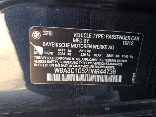 Photo 10 from auction – 2013 BMW 328 I SULE with VIN WBA3C1G52DNR44738
