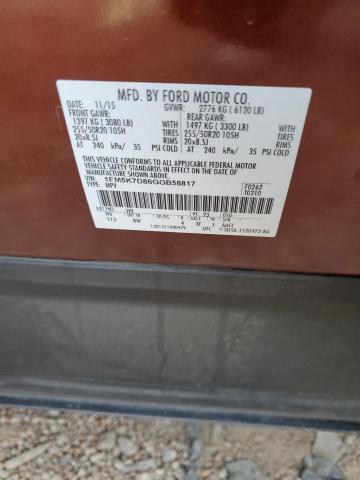 Photo 10 from auction – 2016 FORD EXPLORER X with VIN 1FM5K7D86GGB58817