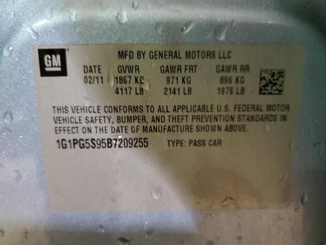 Photo 10 from auction – 2011 CHEVROLET CRUZE LT with VIN 1G1PG5S95B7209255