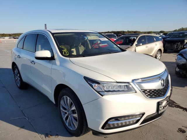 ACURA MDX TECHNO 2016 with VIN 5FRYD3H64GB014480 - Photo from auction