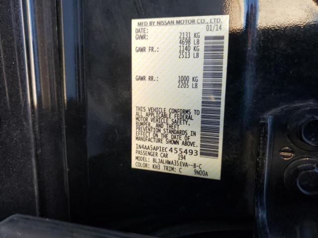 Photo 10 from auction – 2014 NISSAN MAXIMA S with VIN 1N4AA5AP1EC455493
