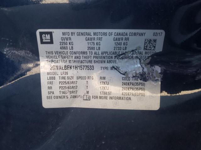 Photo 10 from auction – 2017 CHEVROLET EQUINOX LS with VIN 2GNALBEK1H1577533
