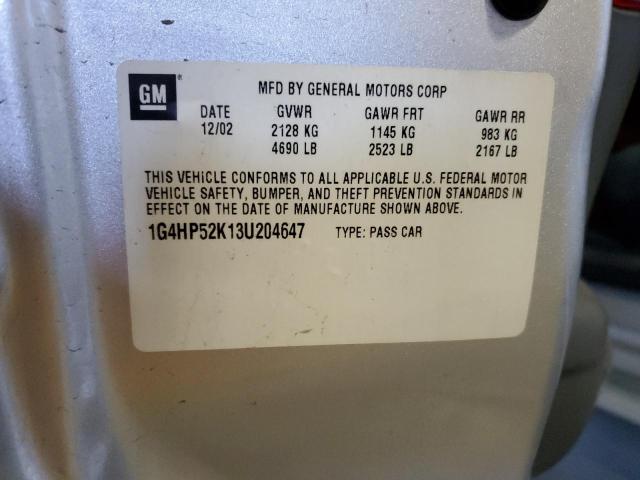 Photo 10 from auction – 2003 BUICK LESABRE CU with VIN 1G4HP52K13U204647