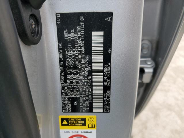 Photo 10 from auction – 2014 LEXUS RX 350 BAS with VIN 2T2BK1BA7EC239228