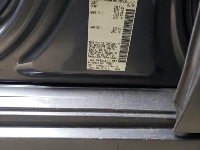 Photo 10 from auction – 2016 NISSAN ALTIMA 2.5 with VIN 1N4AL3AP6GN356397