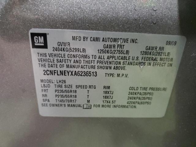 Photo 10 from auction – 2010 CHEVROLET EQUINOX LT with VIN 2CNFLNEYXA6236513