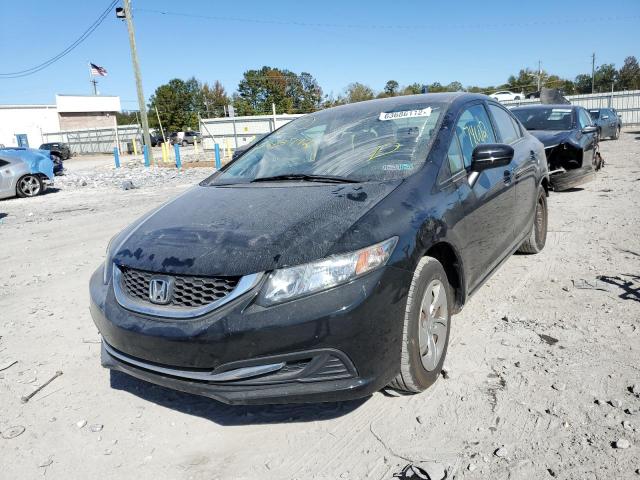 Photo 2 from auction – 2014 HONDA CIVIC LX with VIN 19XFB2F58EE223792