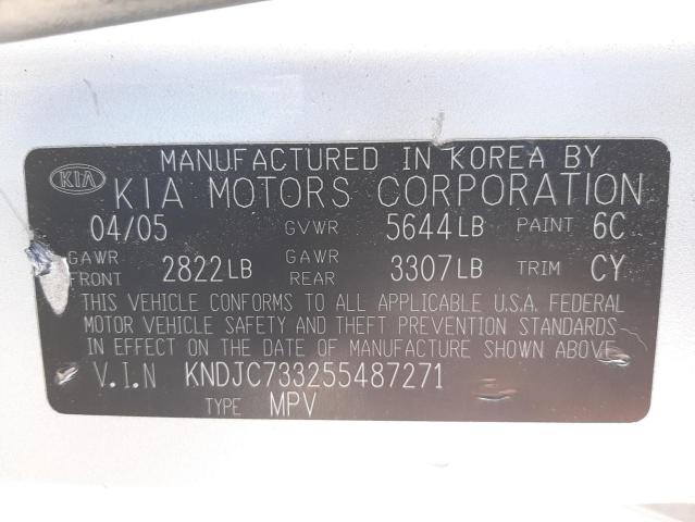 Photo 10 from auction – 2005 KIA SORENTO EX with VIN KNDJC733255487271