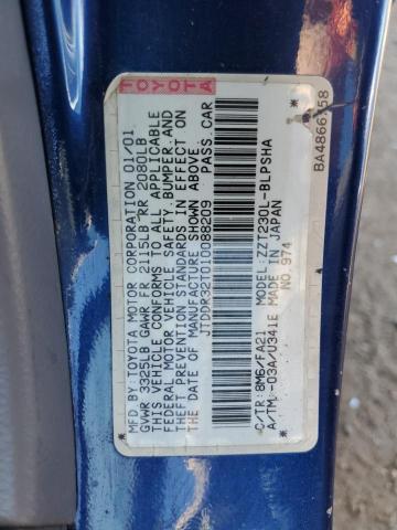 Photo 10 from auction – 2001 TOYOTA CELICA GT with VIN JTDDR32T010088209
