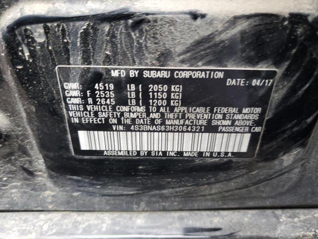 Photo 10 from auction – 2017 SUBARU LEGACY SPO with VIN 4S3BNAS63H3064321