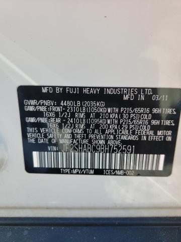 Photo 10 from auction – 2011 SUBARU FORESTER 2 with VIN JF2SHABC9BH752591