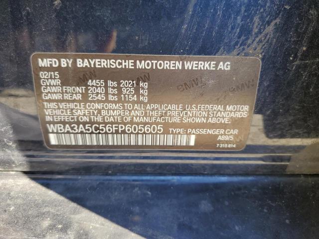 Photo 10 from auction – 2015 BMW 328 I with VIN WBA3A5C56FP605605