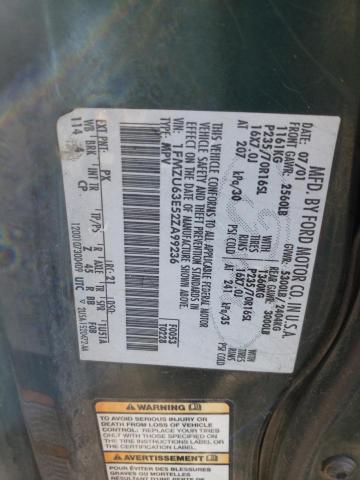 Photo 10 from auction – 2002 FORD EXPLORER X with VIN 1FMZU63E52ZA99236