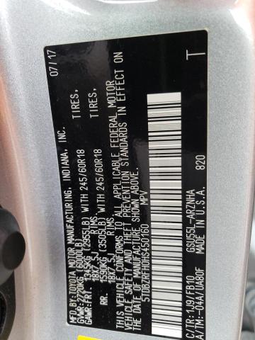 Photo 10 from auction – 2017 TOYOTA HIGHLANDER with VIN 5TDBZRFH0HS450160