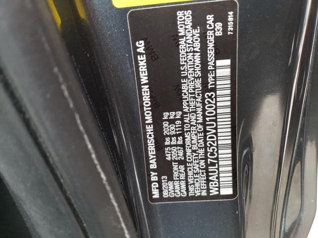 Photo 10 from auction – 2013 BMW 128 I with VIN WBAUL7C52DVU10023