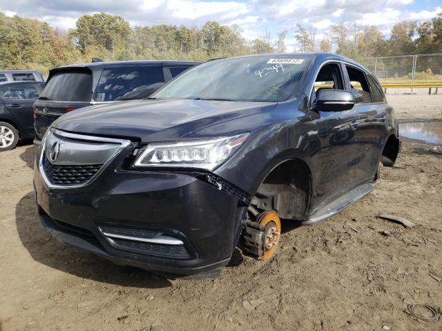 Photo 2 from auction – 2014 ACURA MDX TECHNO with VIN 5FRYD4H45EB004249