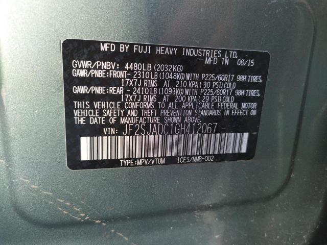 Photo 10 from auction – 2016 SUBARU FORESTER 2 with VIN JF2SJADC1GH412067