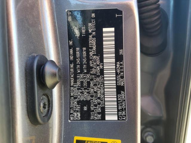 Photo 10 from auction – 2017 TOYOTA HIGHLANDER with VIN 5TDJZRFH8HS472970