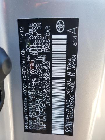 Photo 10 from auction – 2013 TOYOTA SCION TC with VIN JTKJF5C70D3059362