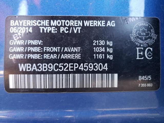 Photo 10 from auction – 2014 BMW 335 XI with VIN WBA3B9C52EP459304