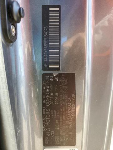 Photo 10 from auction – 2014 KIA FORTE EX with VIN KNAFX6A85E5184176
