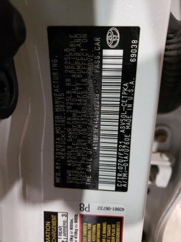 Photo 10 from auction – 2016 TOYOTA CAMRY SE with VIN 4T1BF1FK4GU512218