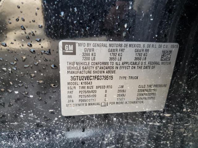 Photo 10 from auction – 2015 GMC SIERRA K15 with VIN 3GTU2VEC7FG379515