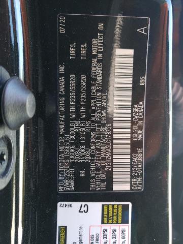 Photo 10 from auction – 2020 LEXUS RX 350 with VIN 2T2HZMAA5LC178726