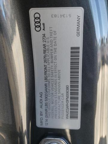 Photo 10 from auction – 2015 AUDI S5 PREMIUM with VIN WAUCGAFH3FN006380