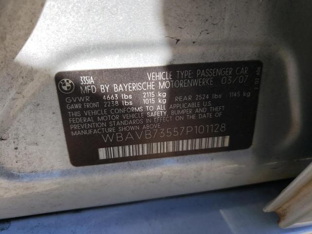 Photo 10 from auction – 2007 BMW 335 I with VIN WBAVB73557P101128
