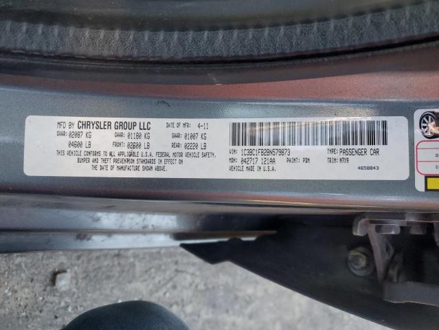 Photo 10 from auction – 2011 CHRYSLER 200 TOURIN with VIN 1C3BC1FB2BN579873