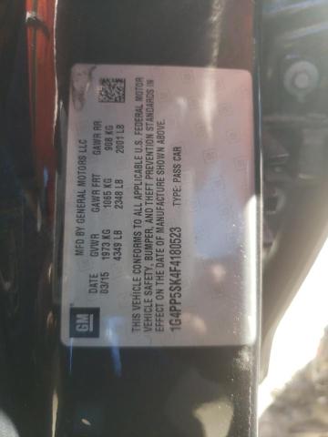 Photo 10 from auction – 2015 BUICK VERANO with VIN 1G4PP5SK4F4180523