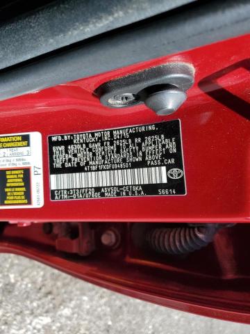 Photo 10 from auction – 2015 TOYOTA CAMRY LE with VIN 4T1BF1FK0FU948501