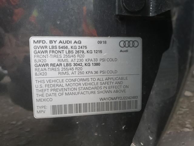 Photo 10 from auction – 2018 AUDI Q5 PRESTIG with VIN WA1CNAFY2J2242483