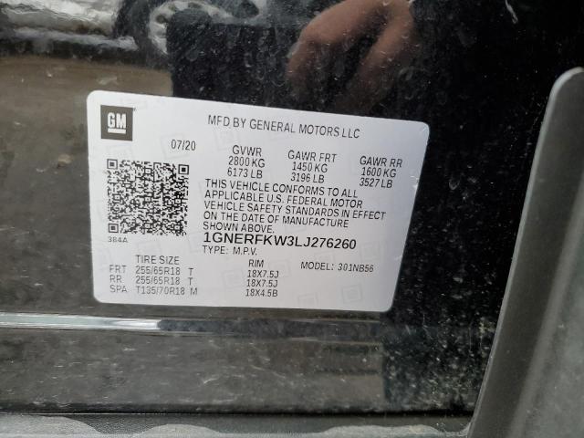 Photo 10 from auction – 2020 CHEVROLET TRAVERSE L with VIN 1GNERFKW3LJ276260